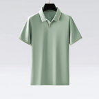 Seiden‑Optik-Poloshirt für Männer – Edel & Lässig zugleich