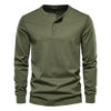 Henley shirt - klassisches baumwolloberteil für männer