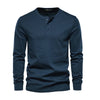 Henley shirt - klassisches baumwolloberteil für männer