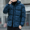 Leichter, wattierter herrenjacke mit kapuze - wasserdicht für freizeit und outdoor