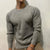 Waffelstrick langarm-top - stilvolles, gemütliches herren-pullover