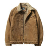 Männliche outdoor-jacke - cordstoff mit sherpa-futter für lässige anlässe - warm und vielseitig