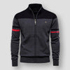 Retro zip-up cardigan - stilvolle herren strickjacke