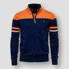 Retro zip-up cardigan - stilvolle herren strickjacke