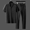 2-teilige hemd und hose ensemble - stilvolles herren freizeitoutfit