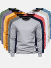 Langärmliges baumwoll-t-shirt - vielseitige freizeitmode für männer