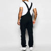Herren denim latzhose mit trendigem riss-design für lässige anlässe - angenehme passform für den täglichen chill