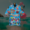 Kurzärmeliger shirt mit glace-motiv – lässiges herren-shirt