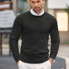 Kabelstrick-pullover - vielseitige herren rundhals-strickware