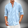 Männer leinenhemd - klassisches button-up für freizeitlook