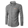 Chicer denim-shirt - lässiges langarm-hemd für männer