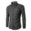 Chicer denim-shirt - lässiges langarm-hemd für männer