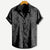 Männer floral abendhemd - luftiges kurzarm button-up für smarte freizeit-anlässe