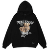 Männers oversized hoodie für lässige anlässe - weicher pullover für entspannung und freizeit