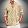 Männer leinenhemd - klassisches button-up für freizeitlook