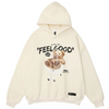 Männers oversized hoodie für lässige anlässe - weicher pullover für entspannung und freizeit