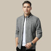 Gemütlicher zip-up cardigan - herren strickbekleidung mit vielseitigem stil