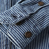 Männershirt mit streifen - vintage langarmtop
