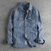 Männershirt mit streifen - vintage langarmtop