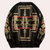 Herren pullover elegant schwarz lässige mode - stylischer gestrickter jumper mit auffälligem muster