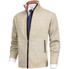 Männer zip-pulli - vielseitiges strickoberteil für smarte casual-looks