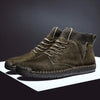 Männerschuhe aus edlem wildleder - moderne ankle boots für den alltag