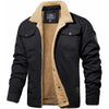 Männer winterjacke robuste sherpa futterjacke - stylische outdoorjacke mit brusttaschen