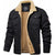 Männer winterjacke robuste sherpa futterjacke - stylische outdoorjacke mit brusttaschen