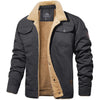 Männer winterjacke robuste sherpa futterjacke - stylische outdoorjacke mit brusttaschen