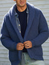 Männers strickjacke in lässiger passform – sanftes freizeit-knitwear für den alltag