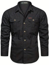 Männer freizeitoberhemd – robuster outdoor-look – leichtes langarm-button-up für den alltag