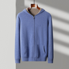 Männer zip-hoodie - luxuriöser cashmere-mix für lässige anlässe