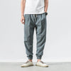 Ärmellose männer sweatpants – leichte, lässige jogginghose mit zugband