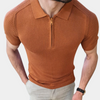 Männers zip-nacken polo-shirt - vielseitige freizeitmode für jeden tag