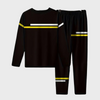 2-teiliger herren trainingsanzug im sleek schwarz – stylisches gym- und freizeit-outfit