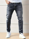Männer slim fit stretch jeans - stylische denim-hosen für die freizeit