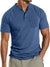 Herren henley t-shirt - klassisches baumwoll-oberteil für freizeitlook