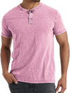 Männer denim henley t-shirt – lässiger freizeitstyle für jeden tag