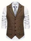 Herren herringbone-weste - raffinierte, massgeschneiderte weste