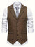 Herren herringbone-weste - raffinierte, massgeschneiderte weste