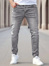 Männer slim fit stretch jeans - stylische denim-hosen für die freizeit