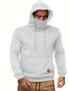 Hoodie für männer mit integriertem gesichtsschutz - lässiger pullover für den alltag