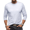 Langarm-cotton t-shirt - klassisches casual-oberteil für männer