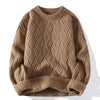Strickpullover für männer - vintage stil mit strukturiertem design