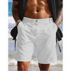 Männer leinen shorts – stilvolle freizeitstrandkleidung für outdoor-aktivitäten