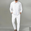 Männer 2-teiliges freizeit-outfit - stylische zip-jacke für lässige mode