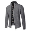 Männers zip-up cardigan – moderne strickmode für frischere tage