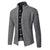 Männers zip-up cardigan – moderne strickmode für frischere tage