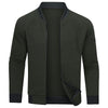 Männers strick zip-up cardigan - vielseitige freizeitoberbekleidung