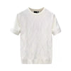 Männers jacquard t-shirt - zeitgemässes freizeit-outfit mit auffälliger struktur